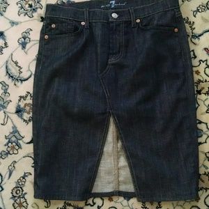 Seven Jeans Knee length jean skirt